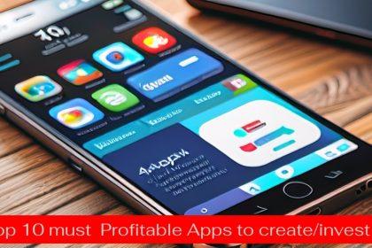 Pictures showing top ten apps to invest in