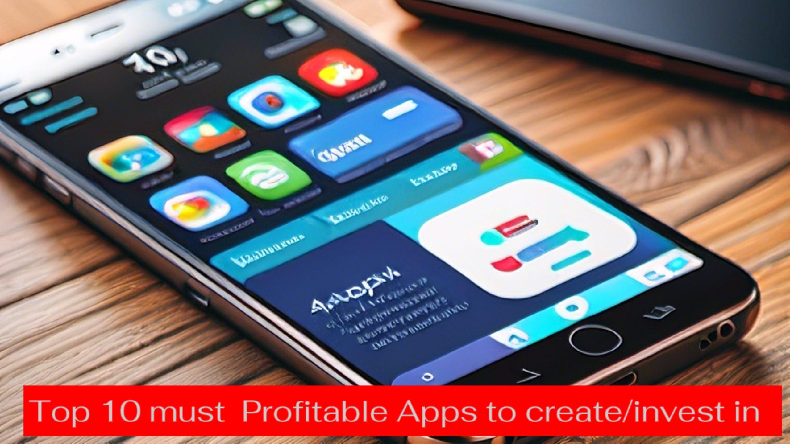 Top 10 most profitable apps you should create and make money from daily ...