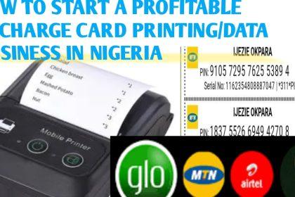 This image shows how to start a profitable recharge card printing business in Nigeria