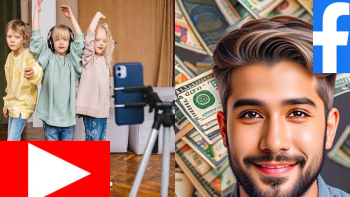 Image shows facebook and youtube monetisation training