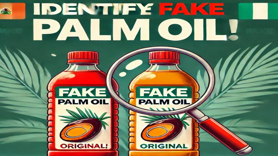 Image reveals how to identify fake palm oil i Nigeria