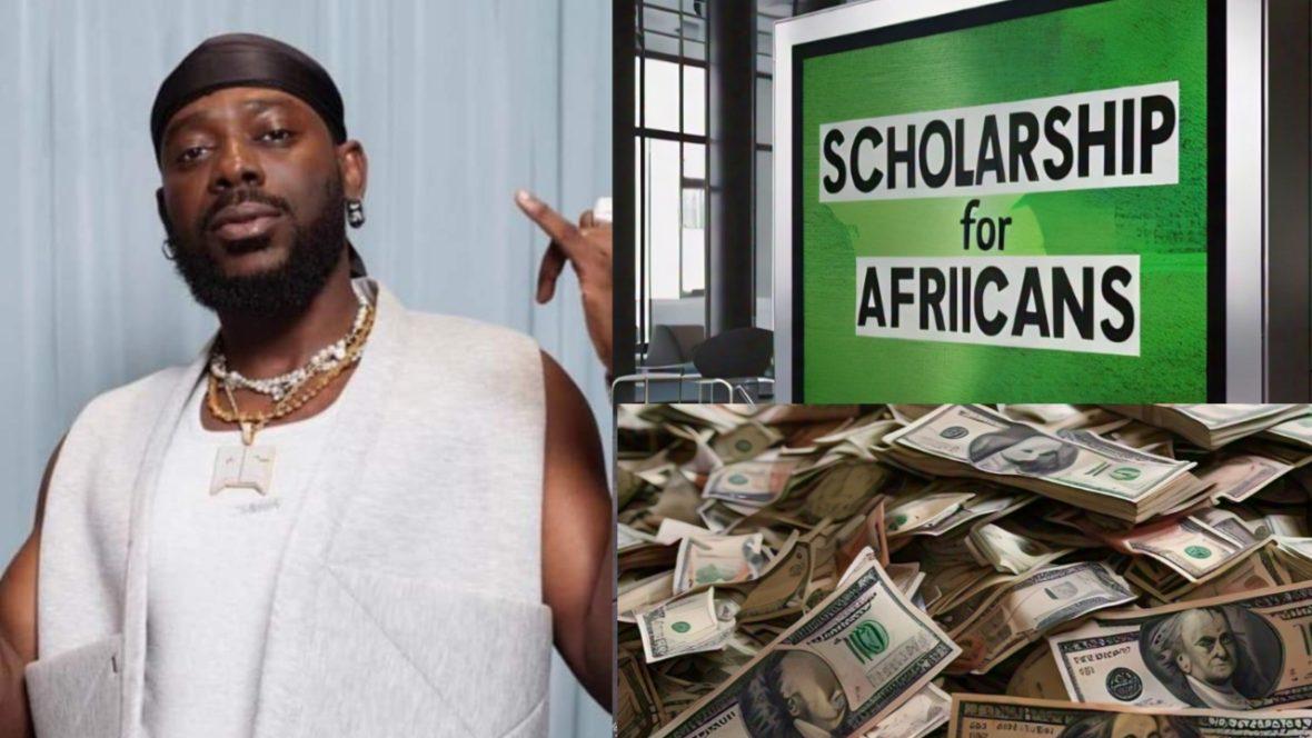 Image shows Adekunle Gold foundation scholarship for Africans