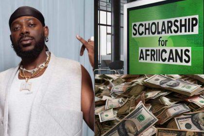 Image shows Adekunle Gold foundation scholarship for Africans