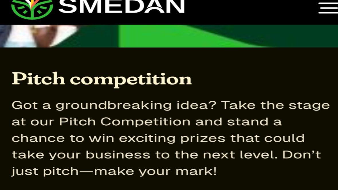 Image shows SMEDAN Pitch Competition – Win Up to ₦10 Million in Grants!